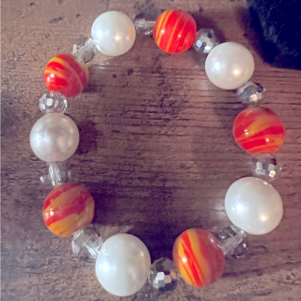 One of a Kind: Never Worn 
Beads & Pearls Bracelet 
Created by CHELSEA’